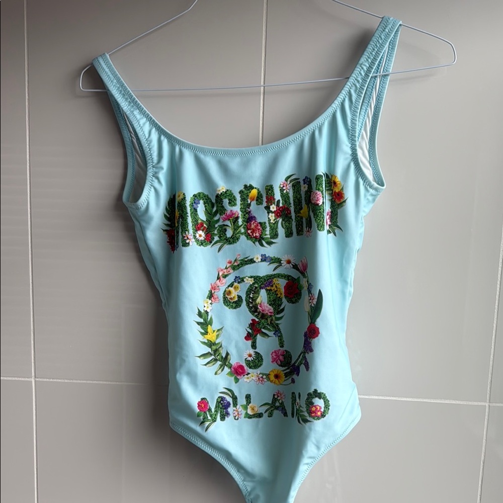 Moschino Sky Blue Swimsuit